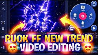 How to make lightning effect in free fire videos    ||    ruok ff lightning effect video editing app