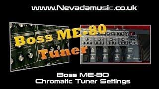 Boss ME-80 Multi Fx Guitar Tuner Demo and Tutorial