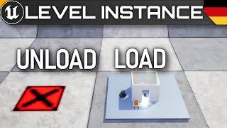 Load / Unload Level Instance German    |  Unreal Engine Für Anfänger | UE5 Tutorial Deutsch / German