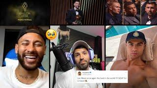 Football Players React To Lionel Messi Winning his 8th Ballon d'Or