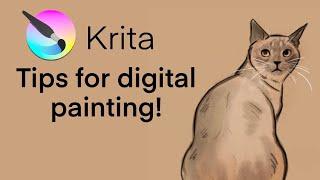 8 TIPS for Faster Painting in KRITA!