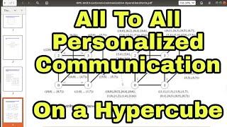 All To All Personalized Communication on Hypercube | Parallel Computing | High Performance Computing