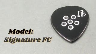 Stone Pick Guitar, Agate Pick: Signature FC Nero