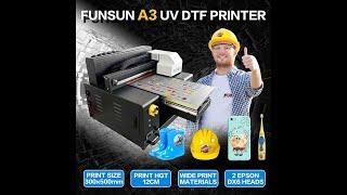 A3 UV DTF printer | All material product print,Amazing !