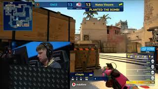 s1mple live reaction vs ENCE at IEM Katowice 2019 (own footage)