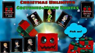 Spawning Christmas Costumes And Buying Meow Emotes! | Granny's House Online