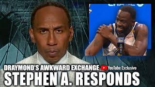 Stephen A. addresses Draymond Green's uncomfortable exchange on Media Day | First Take YT Exclusive