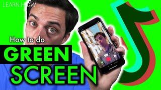 How to Make TikTok Green Screen Videos (Using ONLY the App!)