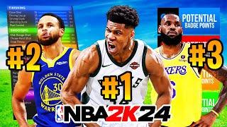 The BEST TEMPLATE BUILDS For Every Position In NBA 2K24!! Best Build In 2K24!!