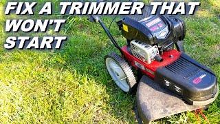 Fixing a Craftsman walk behind trimmer that's not running