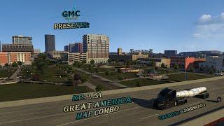 ATS 1.51 - GMC Logistics - Great America Map Combo 11.10.2024