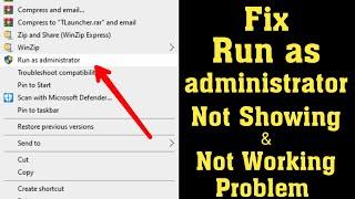 How to Fix Run As Administrator Not Working in Windows 10