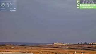 🟢 6.8.2024 LIVE LANZAROTE AIRPORT - CLOSEST WEBCAM - Nighttime   368