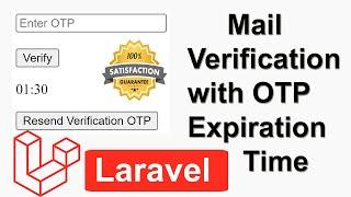 How to do Mail Verification with OTP Expiration Time in Laravel - Laravel Mail Verification with OTP