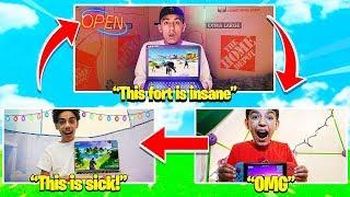 Whoever Builds The Best Fortnite Gaming Tent Wins $10,000 Challenge With Brothers!