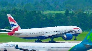 Lightning Ground Halt Alien Air BA 777 Norse 787 Aer Lingus A330 Spotting MCO