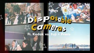 beginner's guide to: disposable cameras || kodak vs. fujifilm, prints, tips