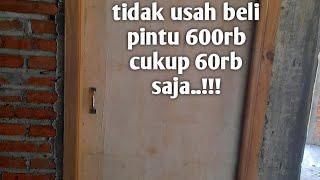 cara membuat pintu dari triplek