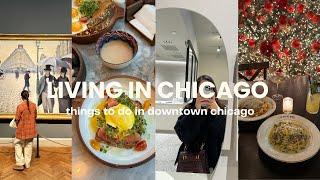 (DAILY VLOG)｜things to do in Chicago in winter️️｜restaurants, museum, shopping, unboxing