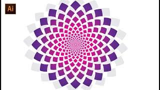 Creating a Spiral Flower using the Distort and Transform effect | Tutorial | Adobe illustrator