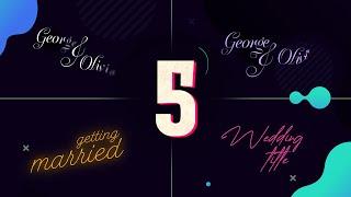 Create 5 Wedding Magic Using After Effects Text Animation