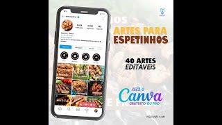 Pack de Artes para Espetinhos (Para o Canva Gratuito)