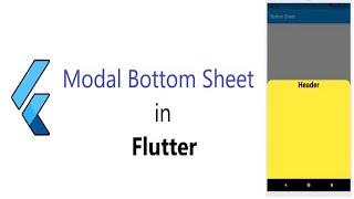 Modal Bottom Sheet in Flutter || Rounded Corner || Transparent Background