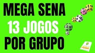 DICA MEGA SENA - JOGUE COM 4 GRUPOS DE 21 DEZENAS