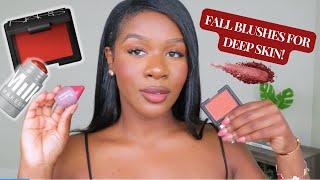 10 MUST-HAVE FALL BLUSHES FOR DEEP SKIN | 2024!