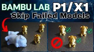 Skip a Failed Object with Bambu Handy, 3D Printing on a Bambu Lab P1S/P1P/X1C/A1/A1