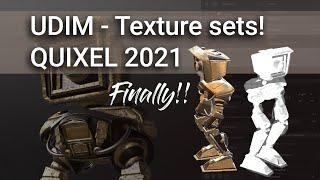 Blender 3 to Quixel Mixer 2021  (It FINALLY supports UDIM's!)