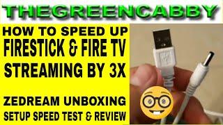 HOW TO SPEED UP FIRESTICK STREAMING BY 3X - ZEDREAM ETHERNET ADAPTER UNBOXING SETUP REVIEW