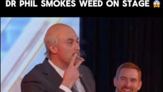 Dr Phil Smokes on Stage with Andrew Santino and Bobby Lee