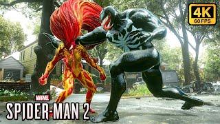 Venom vs MJ Scream Boss Fight Full Gameplay - Spider-Man 2 PS5