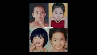 Blackpink then vs now  #blackpink #jennie #Jisoo #rose #Lisa #bp #then #now #glowup #Kpop