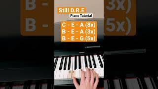 Still D.R.E Piano Tutorial | Yep…I did it | #stilldre #snoopdogg #shorts #piano #pianotutorial