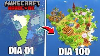 SOBREVIVI 100 DIAS EM UMA ILHA DESERTA EM TRIO MINECRAFT HARDCORE - O FILME