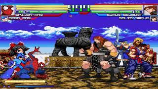 NICK54222 MUGEN: Team Spider-Man VS Team Simon Belmont