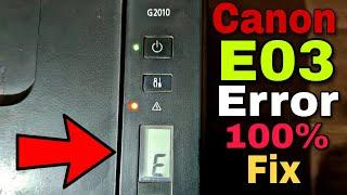 Canon G2000,G2010,G3010 Printer E03 Error Solution || Red light Blinking || Paper Jam