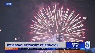 Fireworks spectacular takes over Rose Bowl in Pasadena after L.A. Galaxy-LAFC game