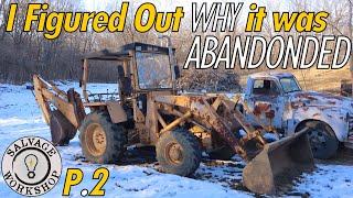 The old "MF'r" DOESN'T wanna DIG.... Let's FIX the Hydraulics!!! ~ Broke Down Backhoe ~ Part 2
