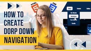 How to make drop down menu in HTML5 and CSS3 | HINDI and URDU Lecture