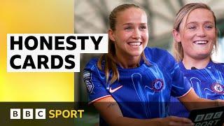 Chelsea's Erin Cuthbert and Guro Reiten roast each other in Honesty Cards | BBC Sport