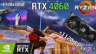  RTX 4060 + Ryzen 5 5600X  1720x1080 · LOW Meshes · FORTNITE Competitive Settings