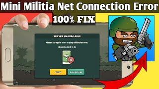 Mini Militia Connection Error Problem |  how to solve mini militia server unavailable problem |