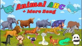 Animals ABC | Safari Animal Sounds Song A1TH325 + More | Kids TV