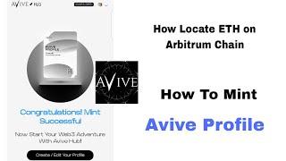 ARB ETH | Avive Profile Minting Made Easy | Claim 10 Points