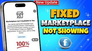 How To Fix Facebook Marketplace not showing 2024 [ 100% Solved ]