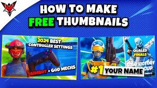 How to make FREE fortnite thumbnails (PIXLR)