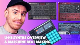U-He Diva, Hive & Repro Overview + Maschine MK3 Beat Making